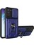 Kamera Slayt Kapağı Çıkarılabilir Kart Yuvası Tasarımı Pc+Tpu Hibrid Telefon Kılıfı Samsung Galaxy S21 Fe 5g-Sapphıre (Yurt Dışından) 1