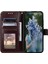 M13 Için 4g Kırmızı Dayanıklı Folio Stand Kapağı Mandala Çiçek Deseni Baskılı Pu Deri Cüzdan Flip Case Bilek Kayış-Kahverengi (Yurt Dışından) 2