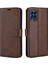 Samsung Galaxy Için M33 5g (Global Versiyon) Manyetik Toka Dokulu Pu Deri Stand Telefon Kılıfı Cüzdan Folio Flip Cover-Brown (Yurt Dışından) 1