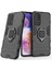 Samsung Galaxy A23 4g/5g (Global Versiyon), Yumuşak Tpu+Hard Pc Anti-Drop Koruyucu Kapak Black Için Ring Standstand Telefon Kasası (Yurt Dışından) 1