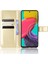 Samsung Galaxy Için M33 5g (Global Versiyon) Çılgın At Doku Cüzdan Flip Kapak Pu Deri Tpu Iç Kabuk Manyetik Kapanma Stand Stand Folio Kılıf Strap-Gold (Yurt Dışından) 2