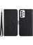 Samsung Galaxy A73 Için 5g Baskılı Kelebek Pu Pu Deri Deri Cüzdan Kılıf Manyetik Folio Stand Cilt Touch Telefon Kapağı El Strap-Black (Yurt Dışından) 1
