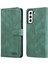 Samsung Galaxy S22+5G-GREEN Için Cüzdan Stand Pu Deri Tam Koruma Telefon Kılıfı Kapak (Yurt Dışından) 1