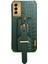 Samsung Galaxy M23 5G/F23 5g Şok Geçirmez Anti-Fall Cep Telefonu Kapağı 6d Elektrokürlü Timsah Doku Telefon Kılıfı Pu Deri Kaplamalı Tpu Kabuğu El Kayışı Kickstand-Yeşil (Yurt Dışından) 2