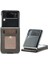 Samsung Galaxy Z Flip4 Için 5g Dokulu Pu Deri Katlanır Telefon Kılıfı Stand Kartı Sahibi Koruyucu Kapak Grey (Yurt Dışından) 1