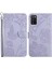Samsung Galaxy A03S (166.5 x 75.98 x 9.14MM) Için Cüzdan Telefon Kasası Şok Geçirmez Yumuşak Dokunmatik Pu Deri Kapak Kelebekleri Basılı Basılı Sarkık ile Basılı Sehpalı (Yurt Dışından) 1