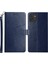 Samsung Galaxy A03 (164.2X75.9X9.1MM) Manyetik Pu Deri Stand Cüzdan Kılıfı Şık Cep Telefon Kapağı Y Şeklinde Çizgiler Strap-Mavi ile Baskılı Telefon Kabuğu (Yurt Dışından) 1