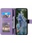 Samsung Galaxy M13 Için 4g Çizik Dirençli Folio Standı Kapağı Mandala Çiçek Deseni Baskılı Pu Deri Cüzdan Flip Case Bilek Kayış-Mor ile (Yurt Dışından) 2