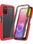 Samsung Galaxy A03S (165.8 x 75.9 x 9.1mm) (Abd Versiyonu) Için 3'ü 1 Arada Hibrit Telefon Kasası (Abd Versiyonu), Pet Ekran Koruyucusu-Kırmızı (Yurt Dışından) 1