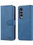 Pu Deri Manyetik Toka Kapatma Samsung Galaxy Z Fold3 5g-Mavi (Yurt Dışından) 1