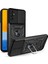Iyi Korumalı Damla Korumalı Kamera Slayt Kapağı Halka Tutucu Kickstand Tasarımı Pc+Tpu Samsung Galaxy M52 5g-Black Için (Yurt Dışından) 1