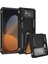 Samsung Galaxy Z Flip4 Için 5g Askeri Sınıf Koruma Telefon Kılıfı Tpu+Pc Kickstand Kapak Dahili Metal Sac-Black (Yurt Dışından) 2