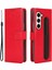 Samsung Galaxy Z Four For Samsung Galaxy Z Fold5 5g Deri Cüzdan Çılgın At Doku Stand Kılıfı Pen Yuvası-Kırmızı (Yurt Dışından) 1