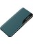 Akıllı Görünüm Pencere Standı Pu Deri Folio Koruyucu Flip Kapak Samsung Galaxy M52 5g-Green Için (Yurt Dışından) 2