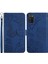 Samsung Galaxy A03S (166.5 x 75.98 x 9.14MM) Için Cüzdan Telefon Kasası, Şok Geçirmez Yumuşak Dokunmatik Pu Deri Kapak Kelebekleri Basılmış Fall Anti-Fall Stant Kılıfı Kayış Mavisi ile (Yurt Dışından) 1