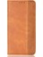 Samsung Galaxy A03 Için (164.2 x 75.9 x 9.1mm) Mozaik Vintage Pu Deri Kapak Stand Stand Gizli Manyetik Adsorpsiyon Şok Geçirmez Flip Cüzdan Vaka-Kahverengi (Yurt Dışından) 2