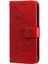 Flip Case Baskılı Çiçek Deseni Tpu+Pu Deri Stand Cüzdan Kapağı Samsung Galaxy A03'LER (164.2 x 75.9 x 9.1mm) -Red Için (Yurt Dışından) 2