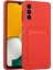 Samsung Galaxy A13 5G/A04S 4g (164.7 x 76.7 x 9.1 Mm) Kamera Lens Koruması Şok Geçirmez Tpu Kart Tutucu-Kırmızı ile Kaymaz Telefon Kasası (Yurt Dışından) 1