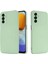 Samsung Galaxy M23 Için 5G/F23 5g Hassas Kesimler Şok Geçirmez Sıvı Silikon Kasa Yumuşak Mikrofiber Astar Kabuğu Kayış Yeşili ile (Yurt Dışından) 2