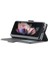 Samsung Galaxy Z Fold3 Için 5g Fantasy Serisi Skin-Touch Pu Deri Iyi Korumalı Kapak Anti-Drop Cep Telefonu Stand Cüzdan Case-Black (Yurt Dışından) 2