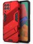 Samsung Galaxy M33 5g (Global Versiyon) Kickstand Combo Pc+Tpu Impact-Dayanıklı Koruyucu Koruma Çift Katman Şok-Absorpsiyon Kapak-Kırmızı (Yurt Dışından) 1