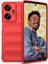 Realme C55 Kılıf Optimum Mat Kamera Korumalı Silikon Kırmızı 1