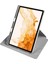 Samsung Galaxy Tab S9 Plus SM-X810 Kılıf Standlı Katlanabilir Pu Silikon Tf2 Gri 3