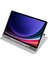 Samsung Galaxy Tab S9 SM-X710 Kılıf Standlı Katlanabilir Pu Silikon Tf2 Gri 3