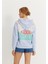 Kapüşonlu Fermuarlı Baskı Detaylı Sweatshirt 5