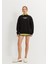 Kadın Siyah New York City Baskılı Oversize Sweatshirt 5