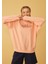 Kadın Somon Oslo Baskılı Oversize Sweatshirt 3