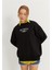 Kadın Siyah New York City Baskılı Oversize Sweatshirt 4