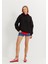 Kadın Siyah Kapüşonlu Oversize Sweatshirt 2