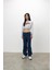 Santa Barbara Baskılı Kar Melanj Şardonlu Crop Sweatshirt 3