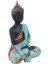 Lüks Renkli Meditasyon Şans Bereket Buda Biblo Heykel Vitrin Masa Süsü Ev & Yılbaşı Hediyesi 15 cm B 1
