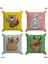 Bebek Çocuk Odası Yastıklı Kırlent Kılıf 2'li DS93 30X30 cm 2