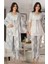 Lohusa Sabahlıklı Pijama Takımı Mavi - 8044 1