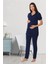 Lohusa Pijama Takımı Lacivert - 8022 1
