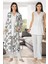 Lohusa Sabahlıklı Pijama Takımı Ekru - 8034 1