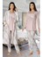 Lohusa Sabahlıklı Pijama Takımı Pembe - 8084 1