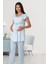 Lohusa Pijama Takımı Mavi - 6012 1