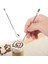 Latte Yapım Seti Latte Art Çubuğu Kalemi + Latte Kaşığı Tokmaklı Espresso Kahve Tasarım Seti 1