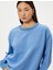 Bisiklet Yaka Sweatshirt Metal Aksesuarlı Regular Fit 1