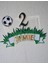 Futbol Temalı Erkek Çocuk Doğum Günü Süsü Futbol Kişiye Özel Pasta Süsü Parti Malzemesi Cake Topper (19X16CM) 4