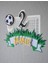 Futbol Temalı Erkek Çocuk Doğum Günü Süsü Futbol Kişiye Özel Pasta Süsü Parti Malzemesi Cake Topper (19X16CM) 5