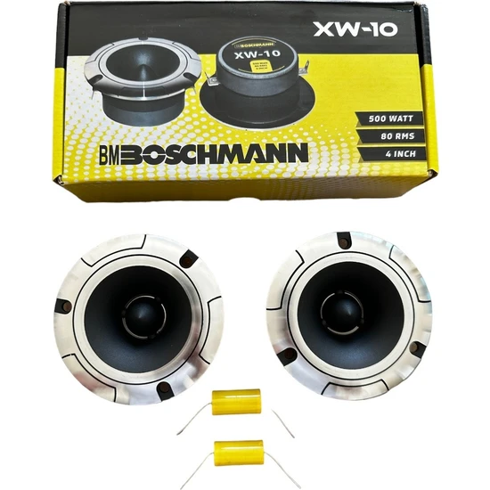 Btl Otomotiv Boschmann XW10 Yeni Seri 10 cm 500 W 80 Rms Tweeter