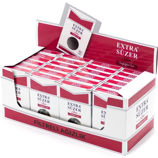 Smocer Extra Süzer Sağlığınız İçin Slim/Ultra Slim Sigaralar Için Filtre Ağızlığı (25X24) 600'Lü Paket
