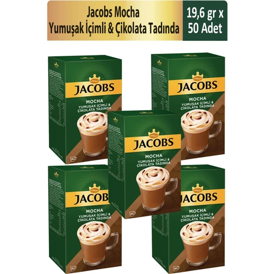 Jacobs Mocha 10'lu Kutu Kahve x 5 Paket