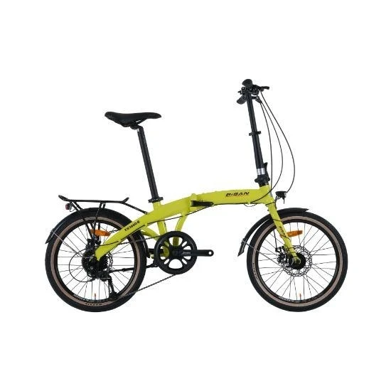 Bisan Fx 3600S Katlanır Bisiklet Lime Renktedir