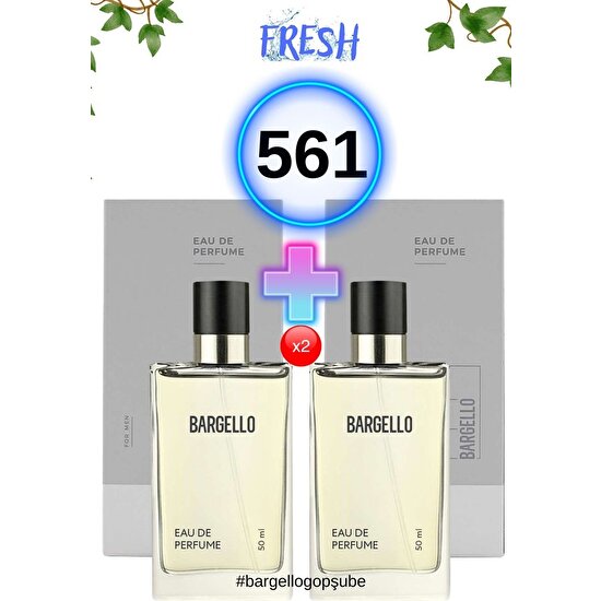 Bargello 561 Fresh Edp 50 Ml Erkek Parfüm 2 Adet  Edp  8yms1234582167